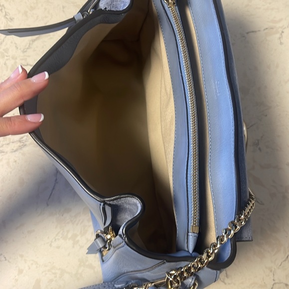 CHLOE Calfskin Medium Faye Day Shoulder Bag 🩵 - Picture 8 of 12